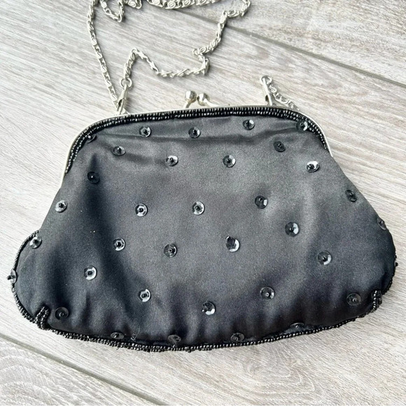 Handmade Beaded Evening Chain Strap Clutch Crossbody  Bag - Picture 4 of 14